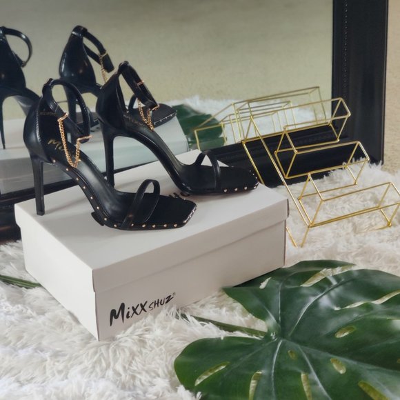 Mixx Shuz- Mona Size 8 Blck Heels - Picture 4 of 4